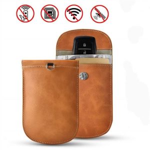Crazy Horse Leder Signal Blocking Tasche
